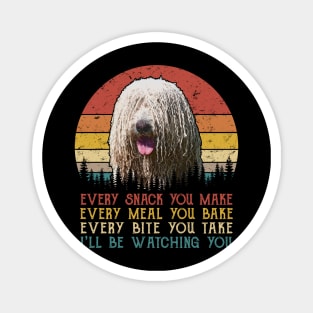 Vintage Every Snack You Make Every Meal You Bake Komondor Magnet